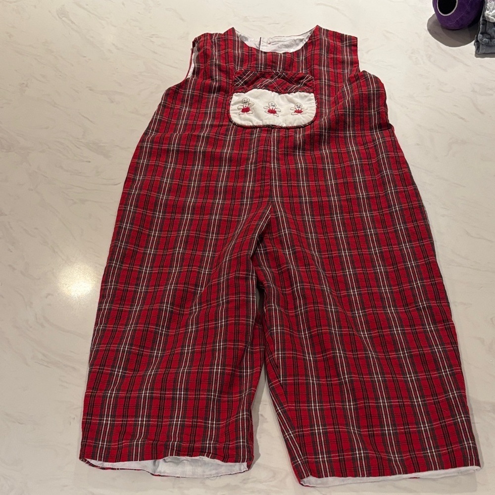 Stratsburg Gingerbread Man Plaid Jumper